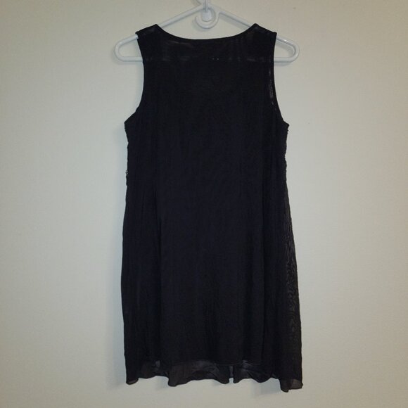 Unbranded Women NightGown Black Lace Nylon Spandex Lined Sz M Goth Fairy Grunge - Picture 6 of 12